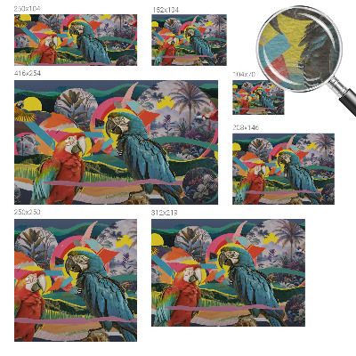 Vliesová fototapeta s potlačou Exotické vtáky