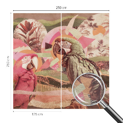 Moderná fototapeta na mieru Tropické vtáky