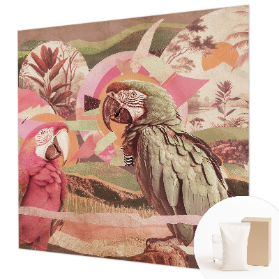 Moderná fototapeta na mieru Tropické vtáky