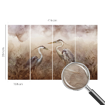 Vliesová fototapeta do obývačky Elegantné vtáky