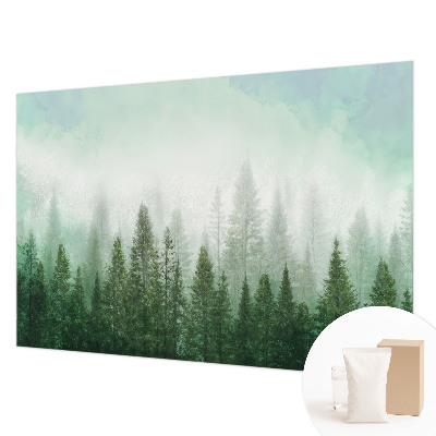 Moderná fototapeta Vlk v lese