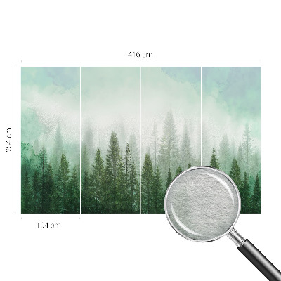 Moderná fototapeta Vlk v lese