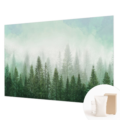 Moderná fototapeta Vlk v lese