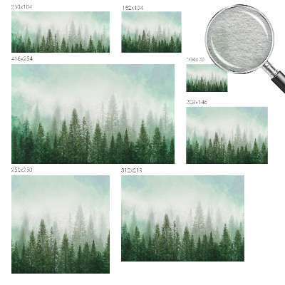 Moderná fototapeta Vlk v lese