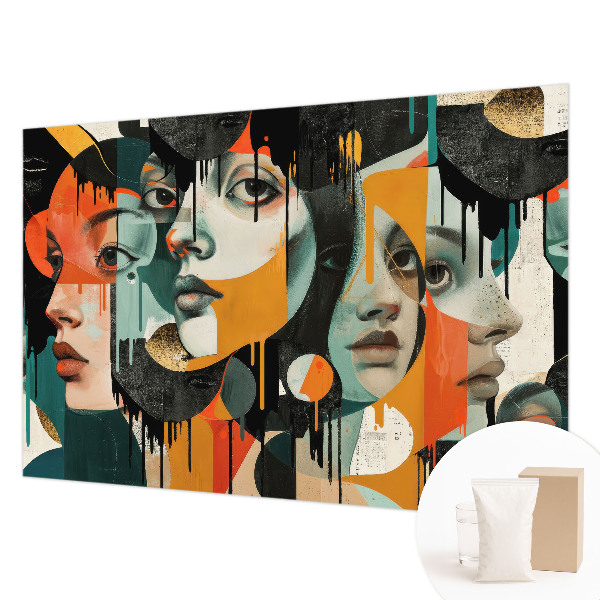 Vliesová fototapeta Farebné tváre