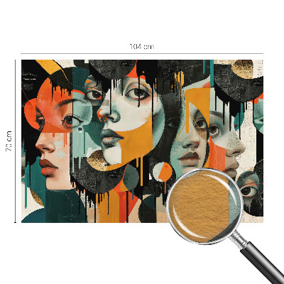 Vliesová fototapeta Farebné tváre