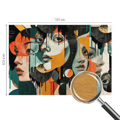 Vliesová fototapeta Farebné tváre