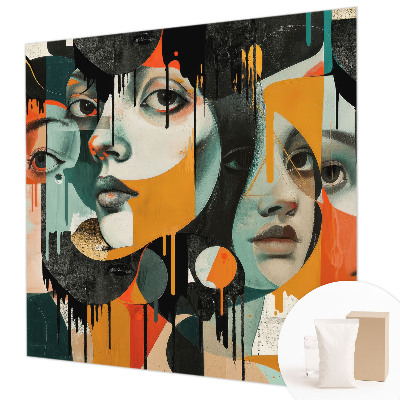 Vliesová fototapeta Farebné tváre