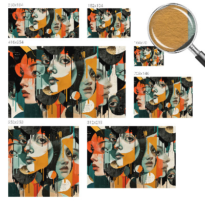 Vliesová fototapeta Farebné tváre