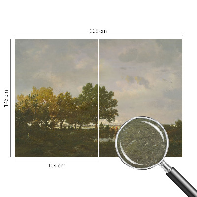 Vliesová fototapeta s potlačou Lesná krajina