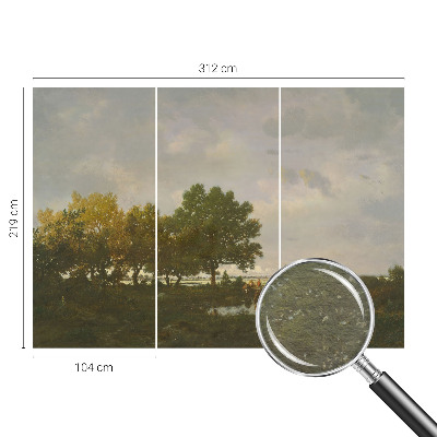 Vliesová fototapeta s potlačou Lesná krajina