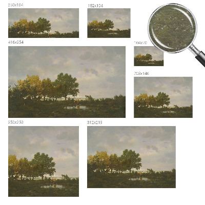 Vliesová fototapeta s potlačou Lesná krajina