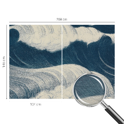 Fototapeta s potlačou na vliese Morské vlny