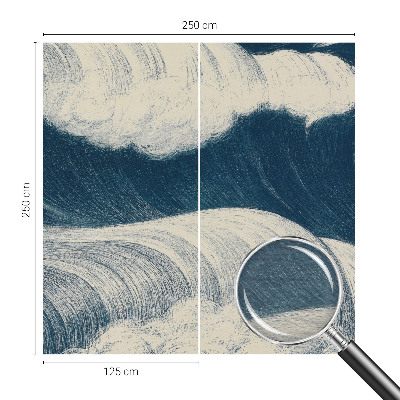 Fototapeta s potlačou na vliese Morské vlny