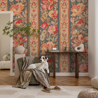 Moderná fototapeta na mieru Farebné kvety