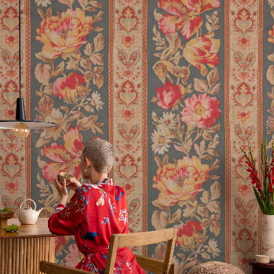 Moderná fototapeta na mieru Farebné kvety