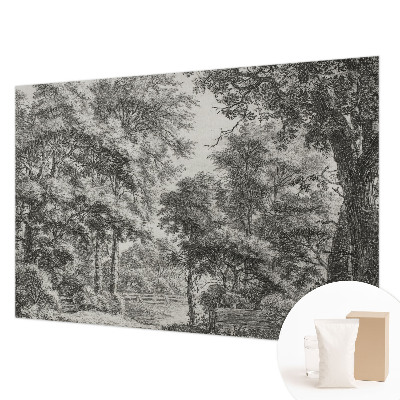 Fototapeta na mieru do spálne s motívom lesnej scenérie