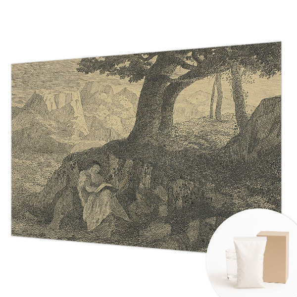 Fototapeta na mieru do obývačky Čítanie postavy