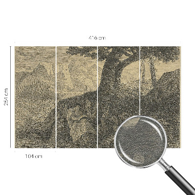 Fototapeta na mieru do obývačky Čítanie postavy