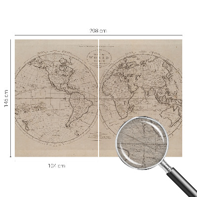 Vliesová tapeta Stará mapa