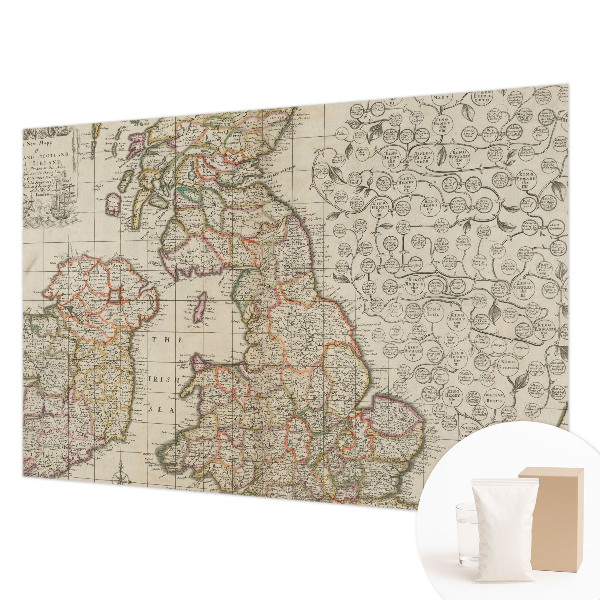 Vliesová tapeta na stenu Starožitná mapa