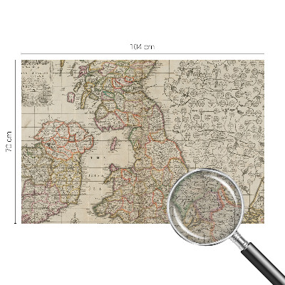 Vliesová tapeta na stenu Starožitná mapa