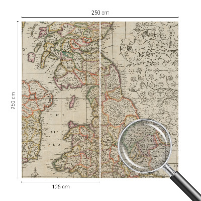 Vliesová tapeta na stenu Starožitná mapa