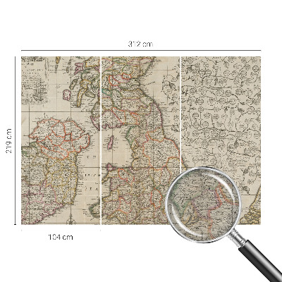 Vliesová tapeta na stenu Starožitná mapa