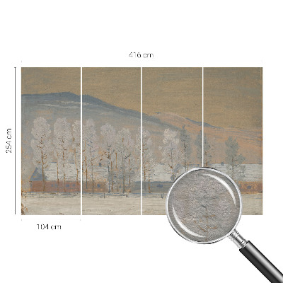 Vliesová fototapeta do obývačky Zimná scenéria