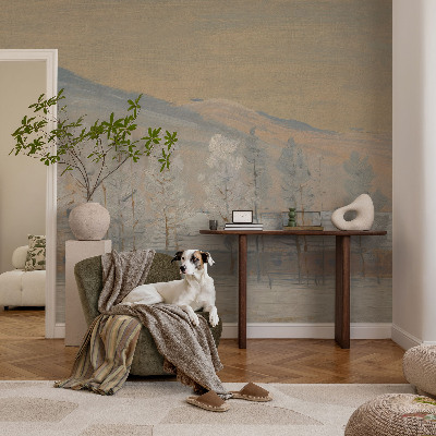 Vliesová fototapeta do obývačky Zimná scenéria