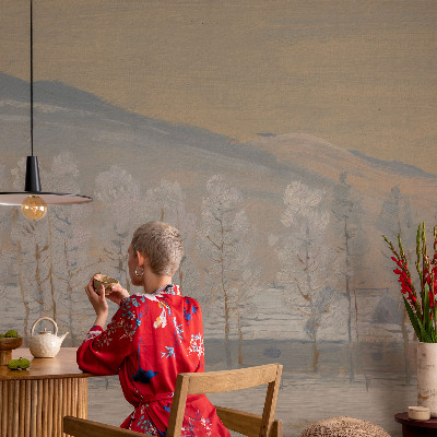 Vliesová fototapeta do obývačky Zimná scenéria