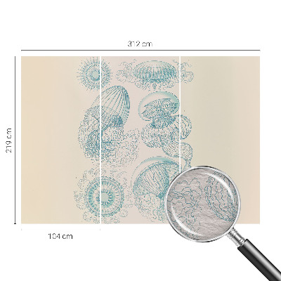 Fotografická tapeta vliesová Morské medúzy