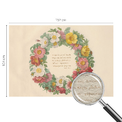 Fototapeta na mieru do obývačky Kvetinový veniec