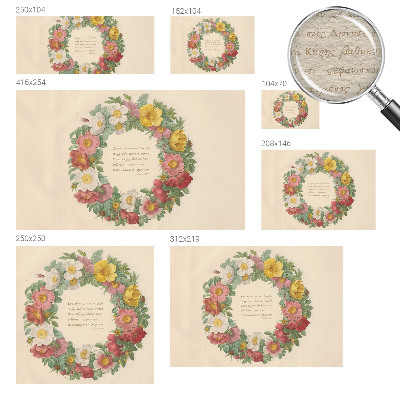 Fototapeta na mieru do obývačky Kvetinový veniec