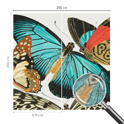 Luxusná tapeta Farebné motýle