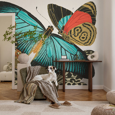 Luxusná tapeta Farebné motýle