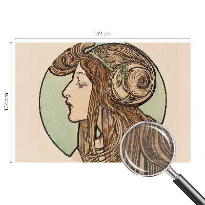 Vliesová tapeta Secesný portrét