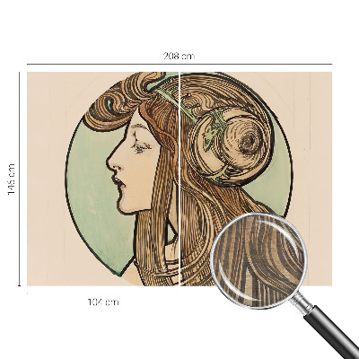 Vliesová tapeta Secesný portrét