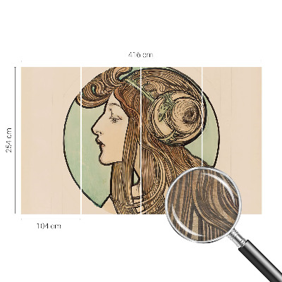 Vliesová tapeta Secesný portrét