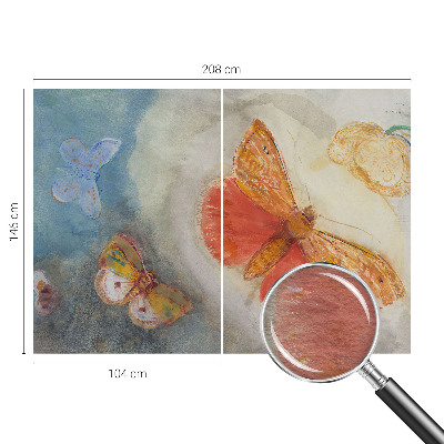 Vliesová tapeta na stenu Farebné motýle