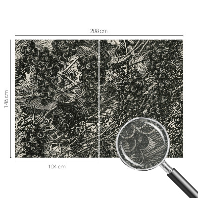 Dekoratívna fototapeta na stenu Hroznová potlač