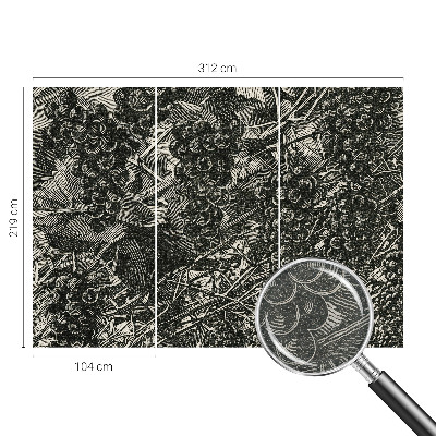 Dekoratívna fototapeta na stenu Hroznová potlač