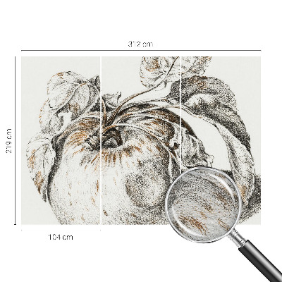 Luxusná tapeta Jablkové listy