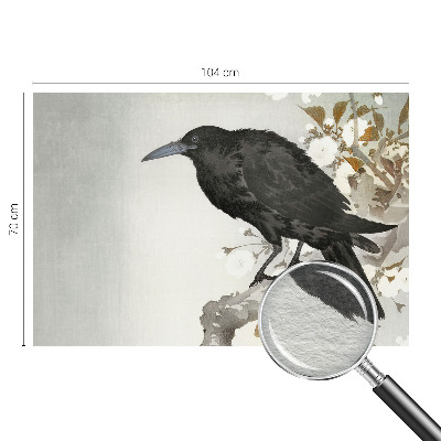 Tapeta Havran v kvetoch