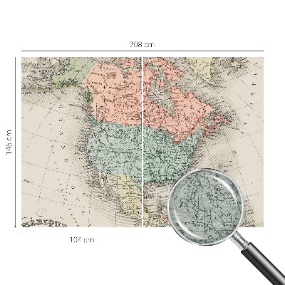 Vliesová fototapeta na stenu Historická mapa