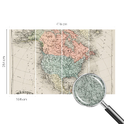 Vliesová fototapeta na stenu Historická mapa