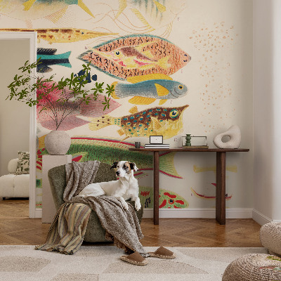 Vliesová fototapeta pre deti Farebné ryby