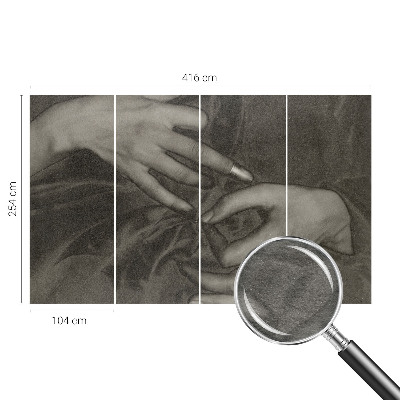 Fototapeta s potlačou na vliese Materiál rúk