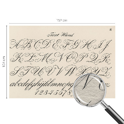 Dekoratívna fototapeta na stenu Kaligrafické písanie