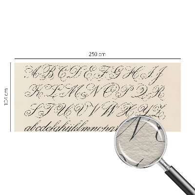 Dekoratívna fototapeta na stenu Kaligrafické písanie